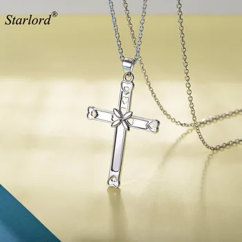 Silver Dainty Cross Necklace Pendant 925 Sterling Silver Christian Jewelry Minimalist Flower Heart Cross Necklace Gift P6045B
Silver Dainty Cross Necklace Pendant 925 Sterling Silver Christian Jewelry Minimalist Flower Heart Cross Necklace Gift P6045B