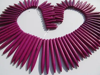 wholesale turquoise gemstone sharp spikes bar purple red assortment jewelry necklace 20-50mm--2strands
wholesale turquoise gemstone sharp spikes bar purple red assortment jewelry necklace 20-50mm--2strands
