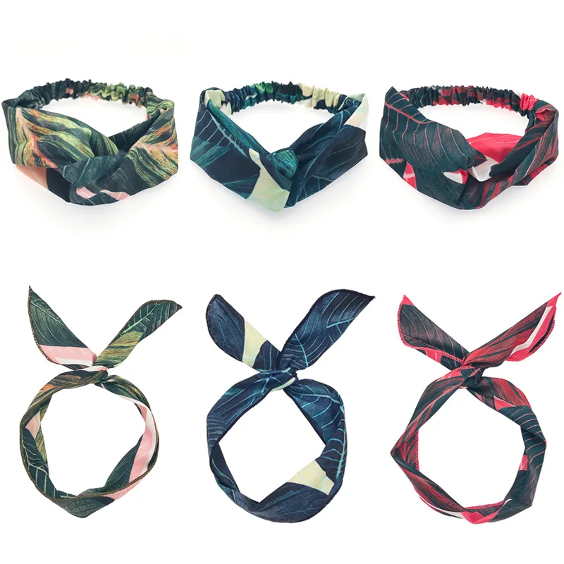 Tropical Banana Leaf Print Headbands Adjustable Hairband Turban Holiday Bandanas Women Elastic Hair Bands Girls Hair Accessories
Tropical Banana Leaf Print Headbands Adjustable Hairband Turban Holiday Bandanas Women Elastic Hair Bands Girls Hair Accessories