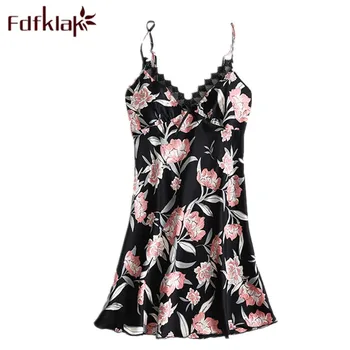 Summer 2019 New Nightdress Silk Nightgown Sexy Sleepwear Women Night Dress Lingerie Femme Sleeveless Sleeping Wear Fdfklak 
Summer 2019 New Nightdress Silk Nightgown Sexy Sleepwear Women Night Dress Lingerie Femme Sleeveless Sleeping Wear Fdfklak