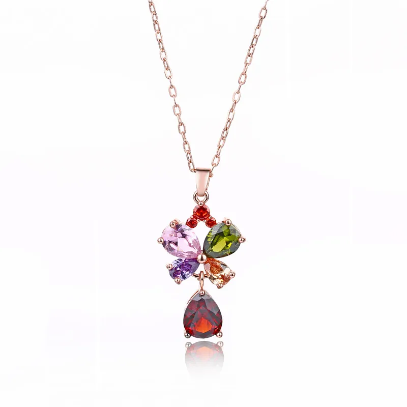 FYM Fashion Rose Gold Color Butterfly Flower Shape Cubic Zirconia Wedding Chain Necklaces & Pendants Christmas Jewelry for Party
FYM Fashion Rose Gold Color Butterfly Flower Shape Cubic Zirconia Wedding Chain Necklaces & Pendants Christmas Jewelry for Party