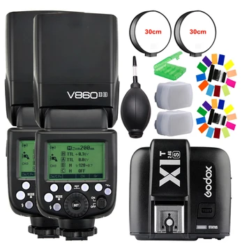 2pcs Godox V860II-S V860II TTL Speedlite Flash GN60 HSS 1/8000s with Li-ion Battery for Sony A7R A7RII A58 A99 A6000 DSLR Camera
2pcs Godox V860II-S V860II TTL Speedlite Flash GN60 HSS 1/8000s with Li-ion Battery for Sony A7R A7RII A58 A99 A6000 DSLR Camera