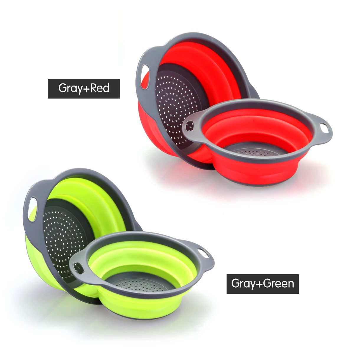 Foldable Silicone Colander Fruit Vegetable Washing Basket Strainer Collapsible Drainer With Handle Kitchen Tool Gadget L size
Foldable Silicone Colander Fruit Vegetable Washing Basket Strainer Collapsible Drainer With Handle Kitchen Tool Gadget L size