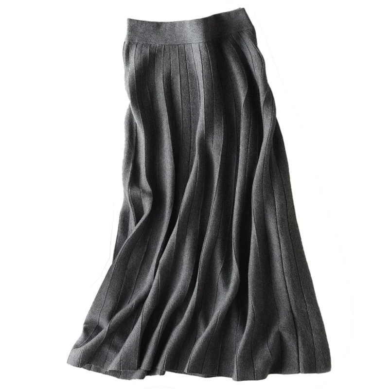 Autumn Winter New Arrival 2018 Women Fashion Trends High Waist A-Line Long Skirts Cashmere Blending Knitted Skirts Maxi Skirts
Autumn Winter New Arrival 2018 Women Fashion Trends High Waist A-Line Long Skirts Cashmere Blending Knitted Skirts Maxi Skirts