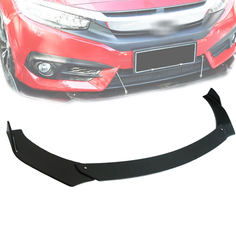 3pcs/set Front Bumper Lip Splitter Spoiler Black Universal Adjustable Angle USA Ship
3pcs/set Front Bumper Lip Splitter Spoiler Black Universal Adjustable Angle USA Ship
