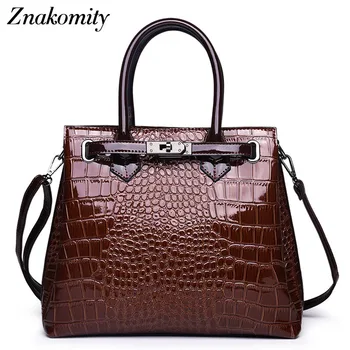 Znakomity Patent leather tote bag female Alligator women's handbag crocodile skin Top-handle hand bags ladies cross shoulder bag
Znakomity Patent leather tote bag female Alligator women's handbag crocodile skin Top-handle hand bags ladies cross shoulder bag