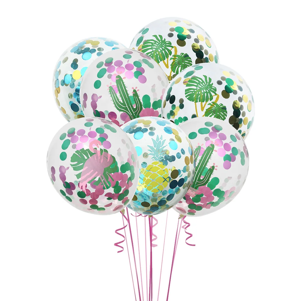 6-Piece Beautiful Decorative Tropical Creative 12 Inch Hawaii Style Confetti Ballons
6-Piece Beautiful Decorative Tropical Creative 12 Inch Hawaii Style Confetti Ballons