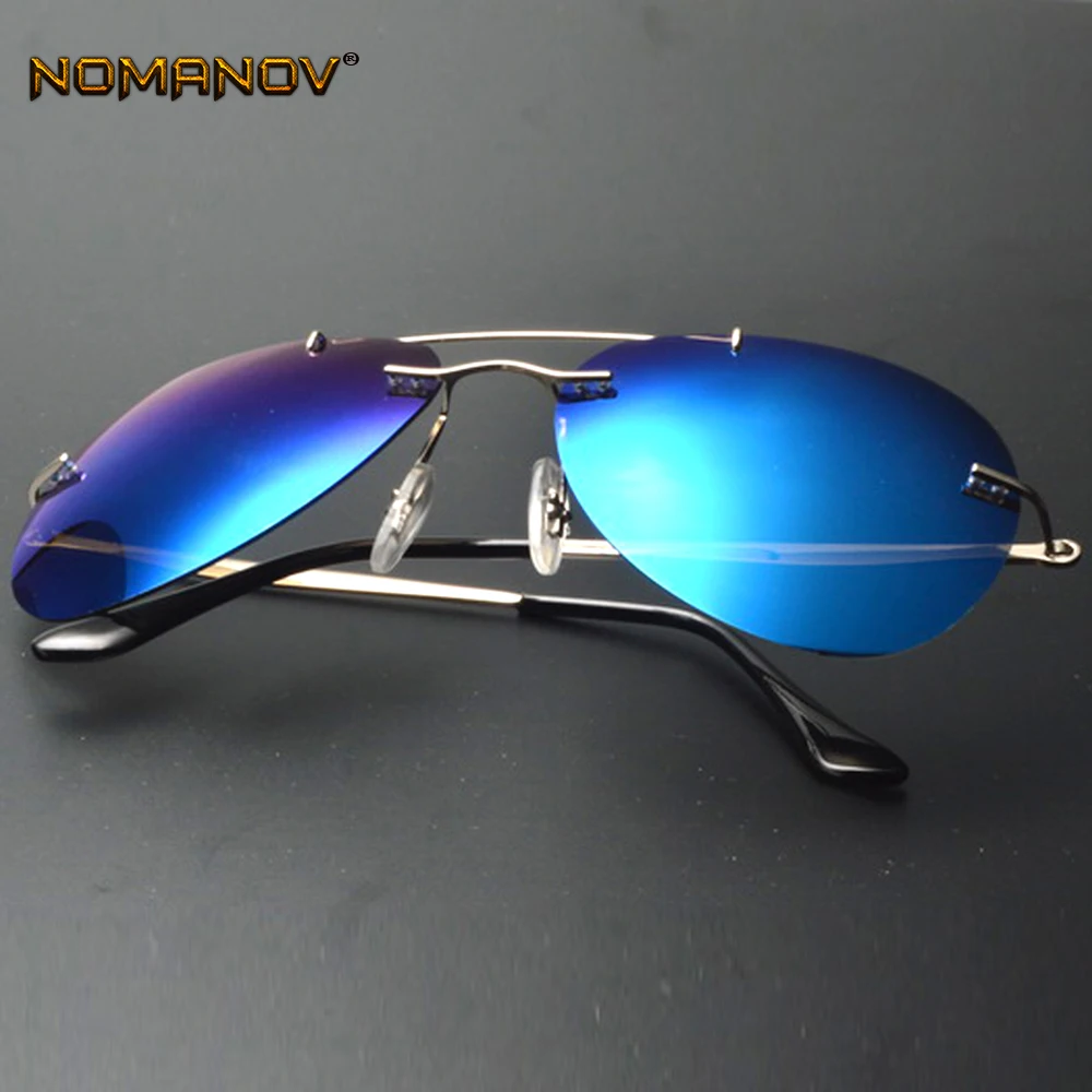 2018 Design GENUINE Brand B Titanium ICE BLUE MIRROR Rimless Polarized Sunglasses Gafas De Sol Briller Lunettes De Soleil 2018 Design GENUINE Brand B Titanium ICE BLUE MIRROR Rimless Polarized Sunglasses Gafas De Sol Briller Lunettes De Soleil
