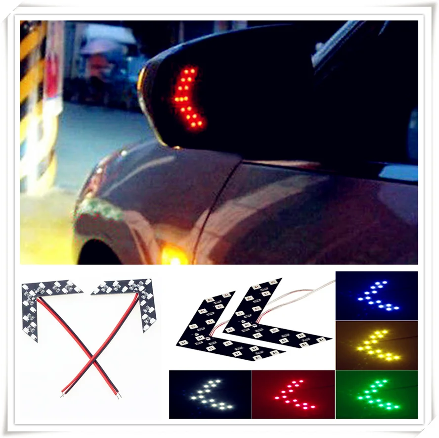 2Pcs Car LED Arrow Panel Rearview Mirror Indicator Turn Signal Light forKia KND-4 Spectra5 Spectra Rio5 Multi-S Amanti Opirus |