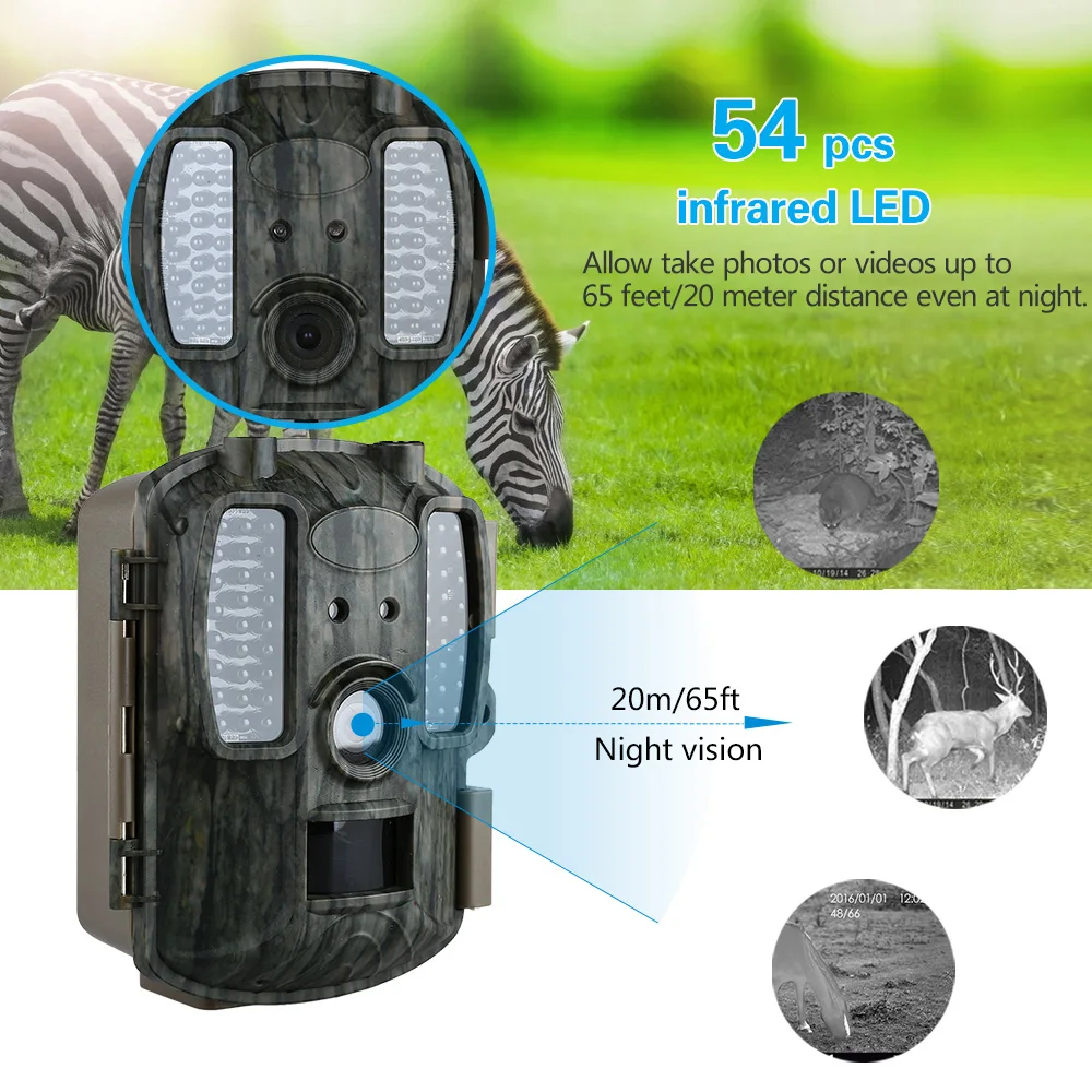 4G Digital Scouting Infrared Hunting Camera 12MP HD Video MMS GPRS GPS Night Vision Photo Trap Wildlife Trail Camera7