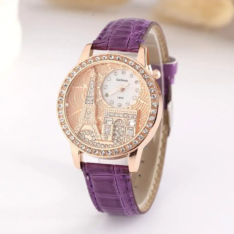MINHIN Embossed Eiffel Tower Design Student's Watch Latest Sale Rhinestone Round Bangle Watch Women Dress Wedding Wristwatch
MINHIN Embossed Eiffel Tower Design Student's Watch Latest Sale Rhinestone Round Bangle Watch Women Dress Wedding Wristwatch