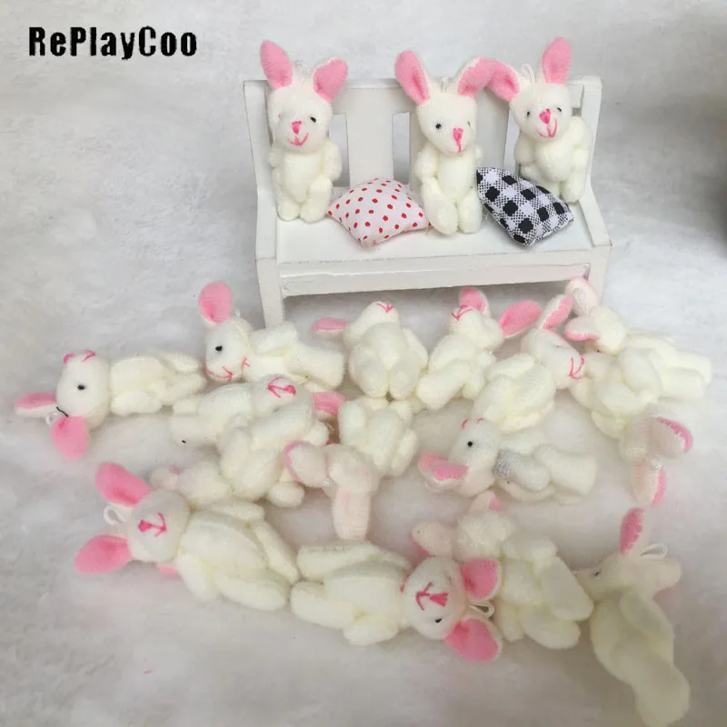 100PCS/Lot Bunny Plush Toys Joint Rabbit 6CM Soft Toys For Children Kawaii Plush Toy Stuffed Animals Pendant Chain Gifts J10001
100PCS/Lot Bunny Plush Toys Joint Rabbit 6CM Soft Toys For Children Kawaii Plush Toy Stuffed Animals Pendant Chain Gifts J10001