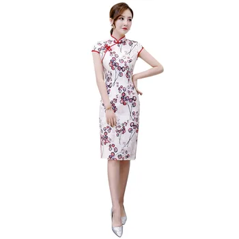 Shanghai Story 2019 New Sale Short Sleeve Qipao Knee Length Chinese Dress Spring Cheongsam Blend Cotton Qipao Dress for Woman
Shanghai Story 2019 New Sale Short Sleeve Qipao Knee Length Chinese Dress Spring Cheongsam Blend Cotton Qipao Dress for Woman