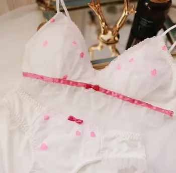 100% Real Photo M L Lolita Sexy Cute Kawaii Heart Printing Day Night Wireless Seamless Wire Free Bra Panties Set Bikini RB307
100% Real Photo M L Lolita Sexy Cute Kawaii Heart Printing Day Night Wireless Seamless Wire Free Bra Panties Set Bikini RB307