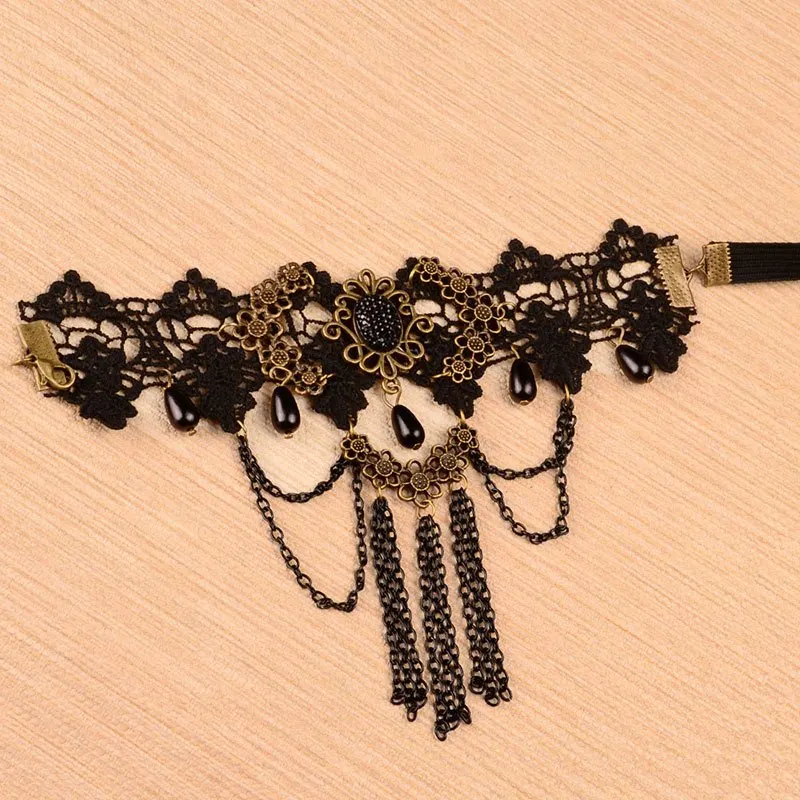 Punk Gothic Upper Lace Brozen Arm Cuff Armlet Armband Bangle Bracelet Black Personality Bangles | Украшения и аксессуары