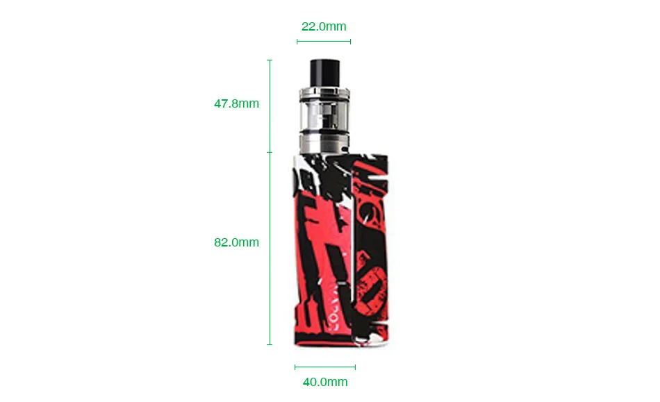 New 90W Vapor Storm ECO Kit w/ 2ml Tank Powered By 18650 Battery Max 90W Output Vape Box Mod Vape Kit vs Storm230/ shogun/ luxe