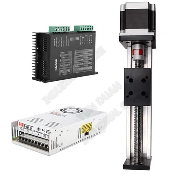 300MM 12inch Stroke XYZ Slide Table Guide Rail Linear BallScrew Platform NEMA23 57MM Stepper Motor Driver Power Supply Kits
300MM 12inch Stroke XYZ Slide Table Guide Rail Linear BallScrew Platform NEMA23 57MM Stepper Motor Driver Power Supply Kits