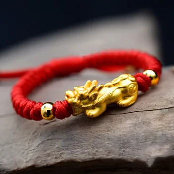 Baby Lucky Red Rope Silver 999 Pixiu Charm Children's Bracelet Hand Woven 0-5 Year Old Boy's 3D Sterling Silver Hand Ornament
Baby Lucky Red Rope Silver 999 Pixiu Charm Children's Bracelet Hand Woven 0-5 Year Old Boy's 3D Sterling Silver Hand Ornament