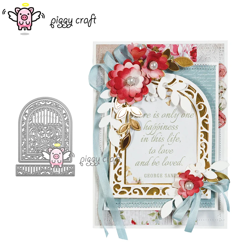 Piggy Flower Frame Door Stencil Metal Cutting Dies Stencil for DIY Scrapbooking Album Embossing Paper Cards Making Decor Crafts
Piggy Flower Frame Door Stencil Metal Cutting Dies Stencil for DIY Scrapbooking Album Embossing Paper Cards Making Decor Crafts