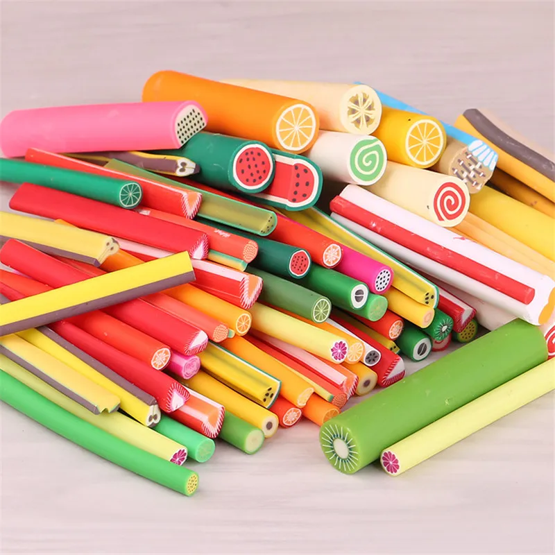 Random 50Pcs Polymer Clay 3D Nail Art Fimo Canes Stick Rods Stickers Nail Tips Rhinestone Decoration Accessories Beauty Tools
Random 50Pcs Polymer Clay 3D Nail Art Fimo Canes Stick Rods Stickers Nail Tips Rhinestone Decoration Accessories Beauty Tools