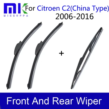 Silicone Rubber Windscreen Front And Rear Wiper Blades For Citroen C2 2006-2016 Windshield Wiper Auto Car Accessories
Silicone Rubber Windscreen Front And Rear Wiper Blades For Citroen C2 2006-2016 Windshield Wiper Auto Car Accessories