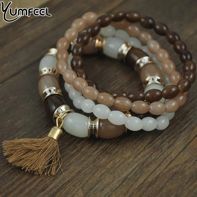Yumfeel Trendy Fashion Candy Color Beads Tassel Multilayer Charm Bracelet for Women Fashion Jewelry gifts Multi Stand Bracelets
Yumfeel Trendy Fashion Candy Color Beads Tassel Multilayer Charm Bracelet for Women Fashion Jewelry gifts Multi Stand Bracelets