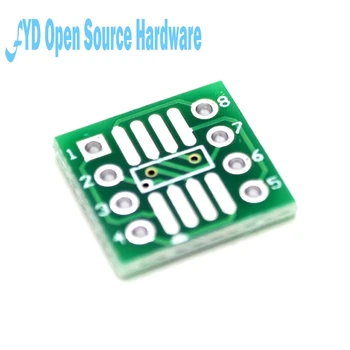 

50pcs SMD to DIP Adapter Converter SOP8 SSOP8 TSSOP8 Adapter Board Module Adapters Plate 0.65mm 1.27mm