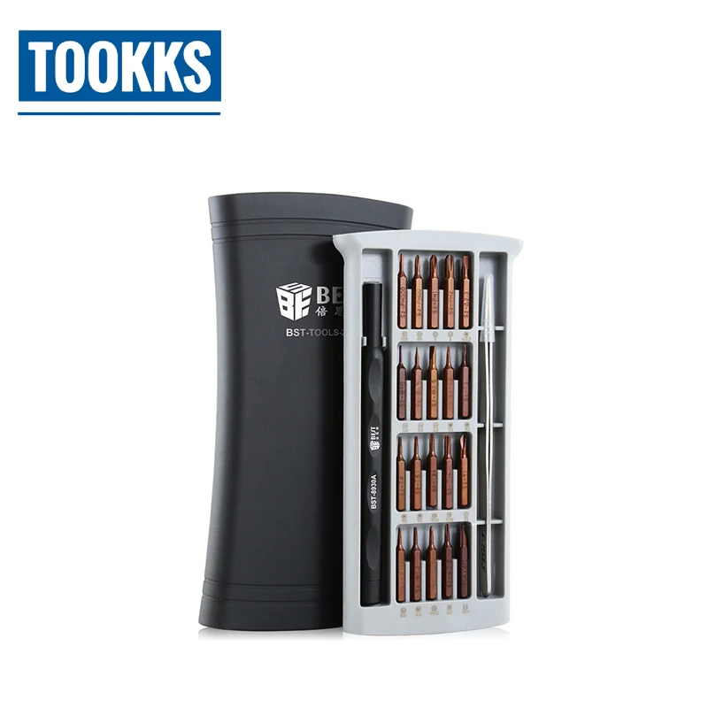 BST Portable 24 in 1 Combination Multi-Functional Mini Screwdriver Set Precision Magnetic Screw Driver Set For Mobile Phones 
BST Portable 24 in 1 Combination Multi-Functional Mini Screwdriver Set Precision Magnetic Screw Driver Set For Mobile Phones