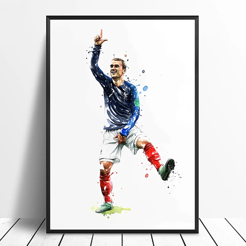 Antoine Griezmann France World Cup Soccer Football Star Poster Original Watercolor Painting Wall Art Home Decor Canvas Print
Antoine Griezmann France World Cup Soccer Football Star Poster Original Watercolor Painting Wall Art Home Decor Canvas Print