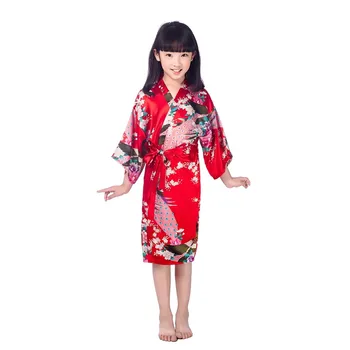 Red Kids Flower Wedding Stain Robes For Girls Floral Silk NightGown Children's Bathrobe Bridesmaid Party Kimono Evening Gowns
Red Kids Flower Wedding Stain Robes For Girls Floral Silk NightGown Children's Bathrobe Bridesmaid Party Kimono Evening Gowns