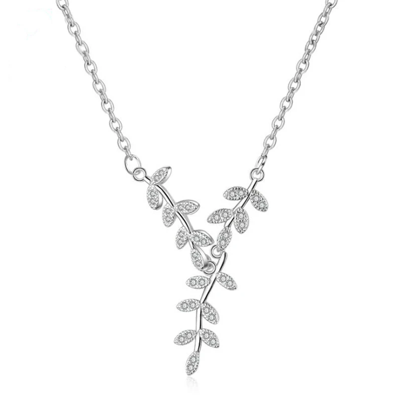 KOFSAC New Charming Sterling Silver 925 Necklaces For Women Exquisite CZ Leaves Pendant Necklace Fine Jewelry Christmas Gifts
KOFSAC New Charming Sterling Silver 925 Necklaces For Women Exquisite CZ Leaves Pendant Necklace Fine Jewelry Christmas Gifts
