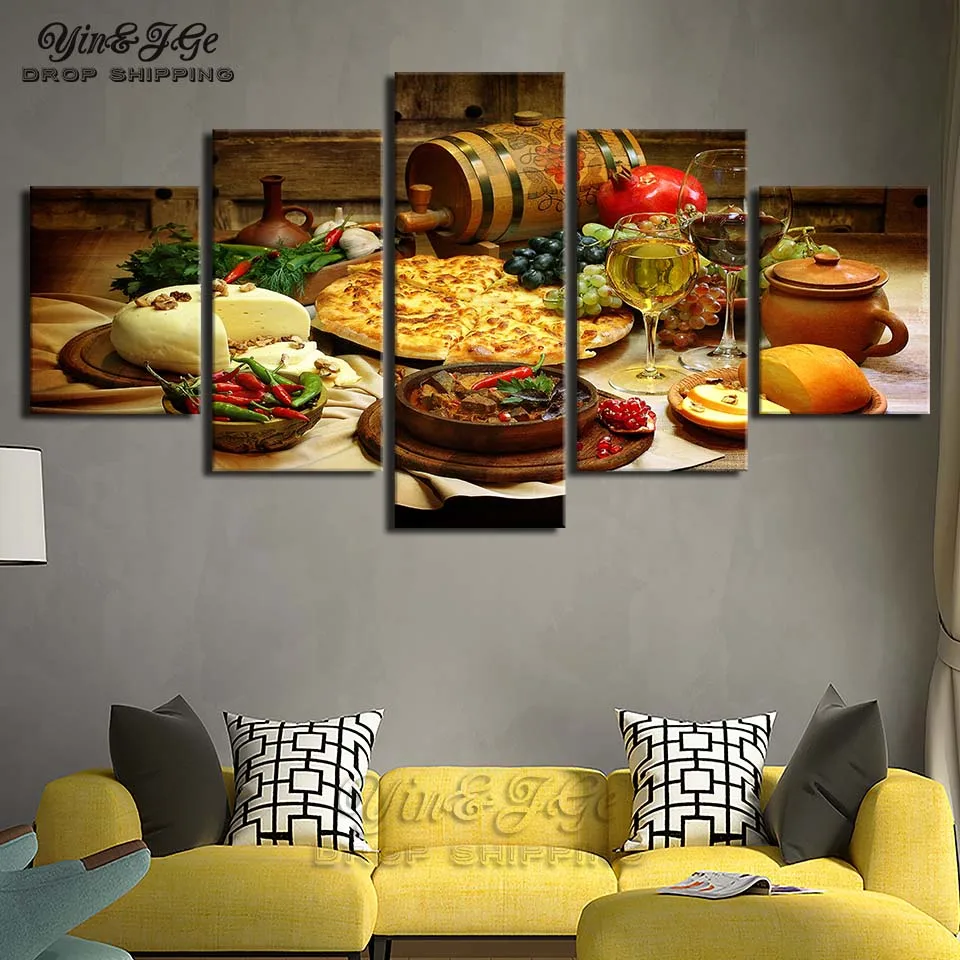 Food Canvas Painting Wall Art HD Prints 5 Pieces Pizza Home Decor Living Room Background Modular Drink Picture Artwork Posters
Food Canvas Painting Wall Art HD Prints 5 Pieces Pizza Home Decor Living Room Background Modular Drink Picture Artwork Posters