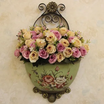 arts and crafts Europe type restoring ancient ways, wrought iron ceramic wall hanging pendant arranging flowers
arts and crafts Europe type restoring ancient ways, wrought iron ceramic wall hanging pendant arranging flowers