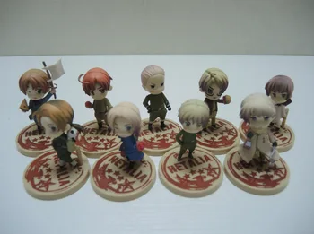 Hot 9PCS/LOT 6cm pvc Japanese anime figure Axis Powers keychain/base action figure collectible model toys brinquedos
Hot 9PCS/LOT 6cm pvc Japanese anime figure Axis Powers keychain/base action figure collectible model toys brinquedos