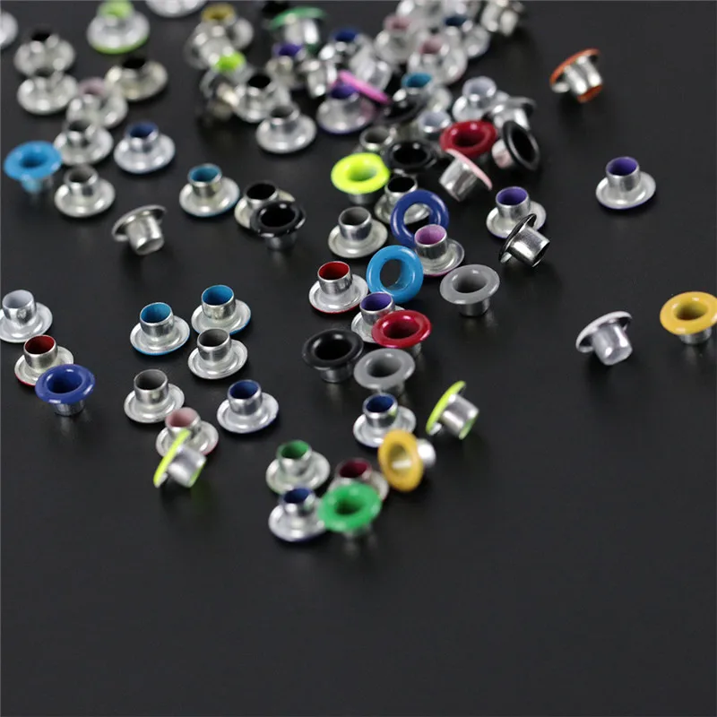 100Pcs Random Mixed Color Metal Shoe Eyelets For Scrapbooking DIY Embelishment Garment Clothes Eyelets Sewing Accessories
100Pcs Random Mixed Color Metal Shoe Eyelets For Scrapbooking DIY Embelishment Garment Clothes Eyelets Sewing Accessories