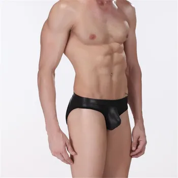 Sexy Men's Briefs,Men's Imitation Leather PU Leather Briefs,Men's Open Buttocks Underwear 
Sexy Men's Briefs,Men's Imitation Leather PU Leather Briefs,Men's Open Buttocks Underwear