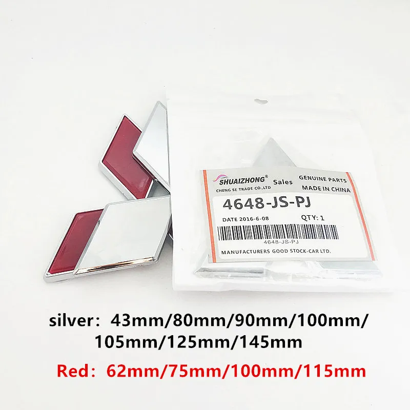 Car styling silver/red Badge car Front rear logo Stickers for ASX Lancer Pajero Outlander L200 9 10 Evolution X EVO emblem
Car styling silver/red Badge car Front rear logo Stickers for ASX Lancer Pajero Outlander L200 9 10 Evolution X EVO emblem