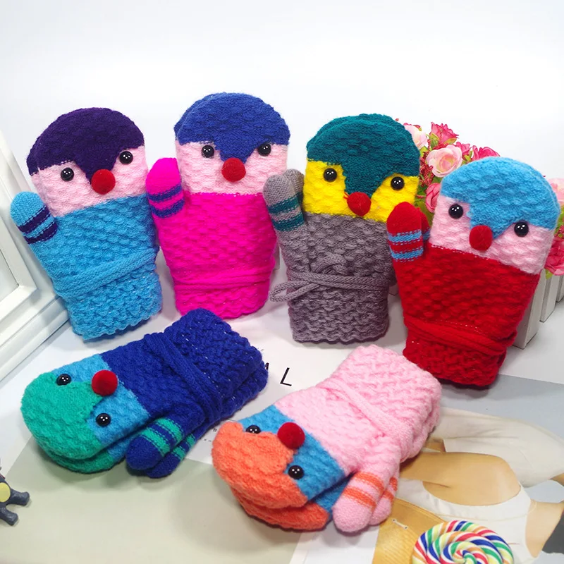 Children Knitted Elastic Fleece Thick Crochet Gloves Kids Full Finger Mittens Cartoon Bird Mittens Warm Winter Gloves for Kids
Children Knitted Elastic Fleece Thick Crochet Gloves Kids Full Finger Mittens Cartoon Bird Mittens Warm Winter Gloves for Kids