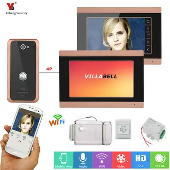 Yobang Security 7inch 2 Monitors Wired Wifi Video Door Phone Doorbell Video Intercom with A wired Monitor, a wireless Monitor
Yobang Security 7inch 2 Monitors Wired Wifi Video Door Phone Doorbell Video Intercom with A wired Monitor, a wireless Monitor