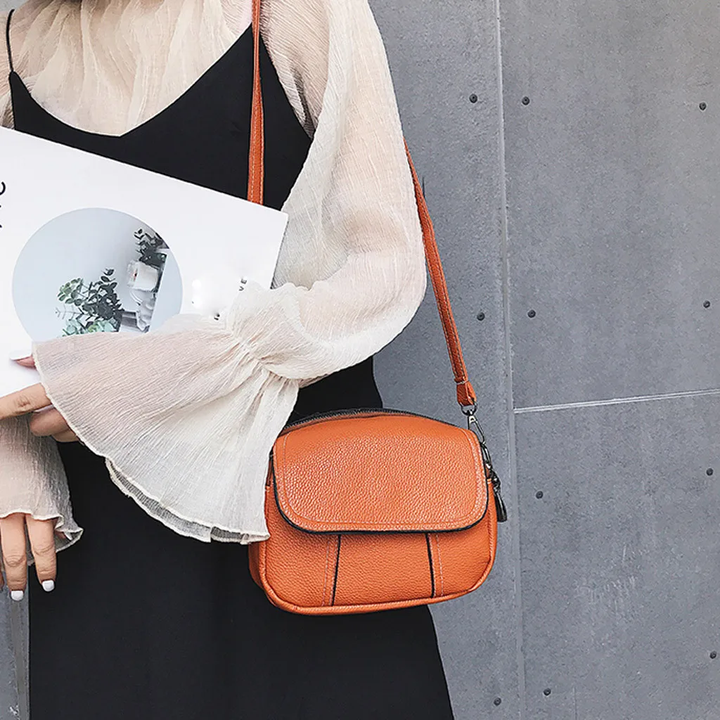 CONEED 2019 Zipper Flap Handbags Solid Designer Fashion Lady Solid Color Multi-Layer Versatile Shoulder Bag Messenger Bag APR24
CONEED 2019 Zipper Flap Handbags Solid Designer Fashion Lady Solid Color Multi-Layer Versatile Shoulder Bag Messenger Bag APR24