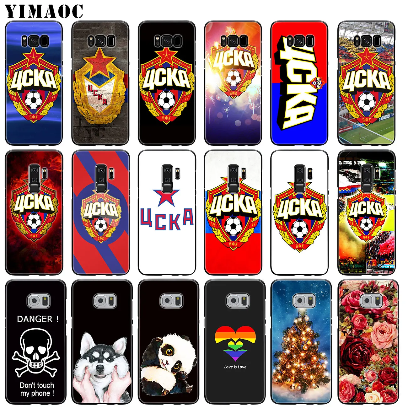 YIMAOC PFC CSKA Moscow Soft Silicone Phone Case for Samsung Galaxy S10 Plus S9 S8 Plus S6 S7 Edge S10e E TPU Black flower Cover
YIMAOC PFC CSKA Moscow Soft Silicone Phone Case for Samsung Galaxy S10 Plus S9 S8 Plus S6 S7 Edge S10e E TPU Black flower Cover