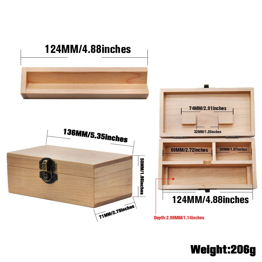 Multifunction Jewelry Storage Box Wood Stash Boxes Maple Camphor Wood Rolling Paper Tray Case Storage Cigarette Case Stash Box
Multifunction Jewelry Storage Box Wood Stash Boxes Maple Camphor Wood Rolling Paper Tray Case Storage Cigarette Case Stash Box