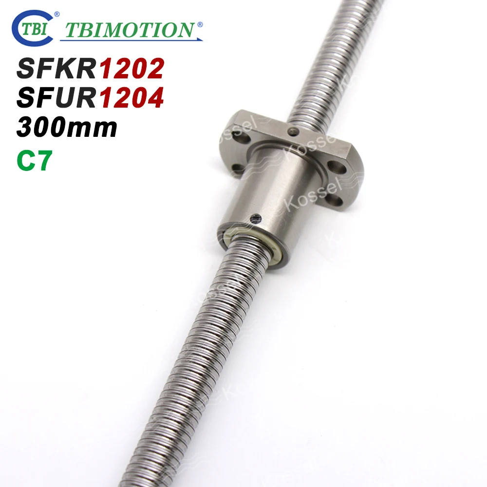 TBI 1202 1204 12mm Ballscrew SFU1204 SFK1202 C7 with Ball Nut SFU SFK SFS for CNC kit set 300mm
TBI 1202 1204 12mm Ballscrew SFU1204 SFK1202 C7 with Ball Nut SFU SFK SFS for CNC kit set 300mm
