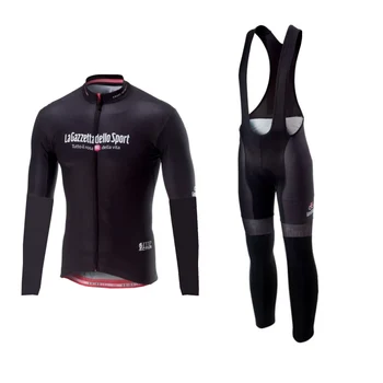 winter fleece pro tour de italy long sleeve warmer cycling jersey set MTB bike clothing cycle set Ropa ciclismo 9d gel pad