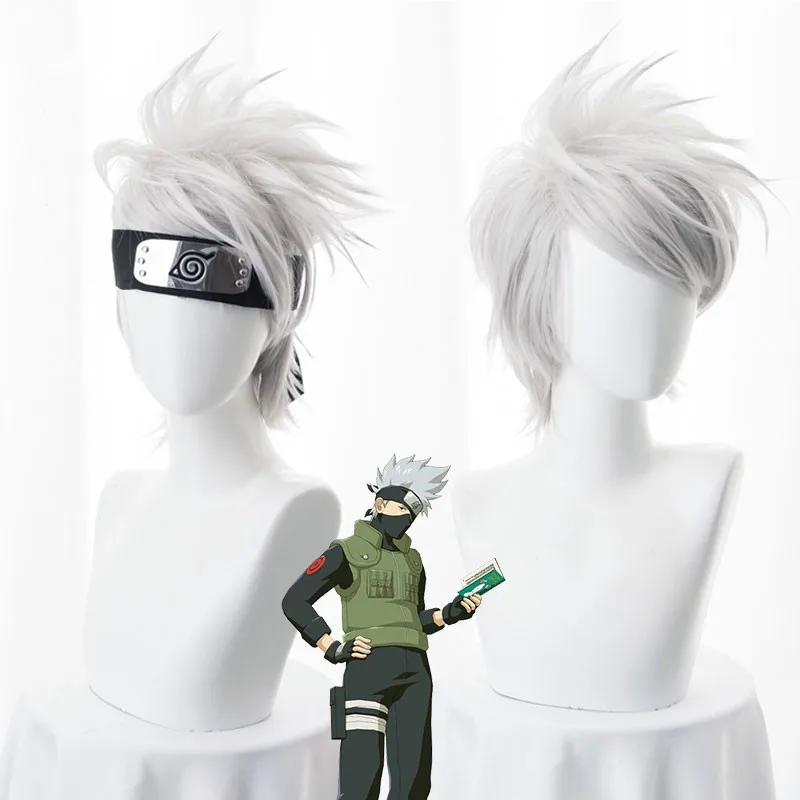 Anime NARUTO Hatake Kakashi Cosplay Wig Silver White Short Heat Resistant Sythentic Hair Wigs + Headband + Mask
Anime NARUTO Hatake Kakashi Cosplay Wig Silver White Short Heat Resistant Sythentic Hair Wigs + Headband + Mask