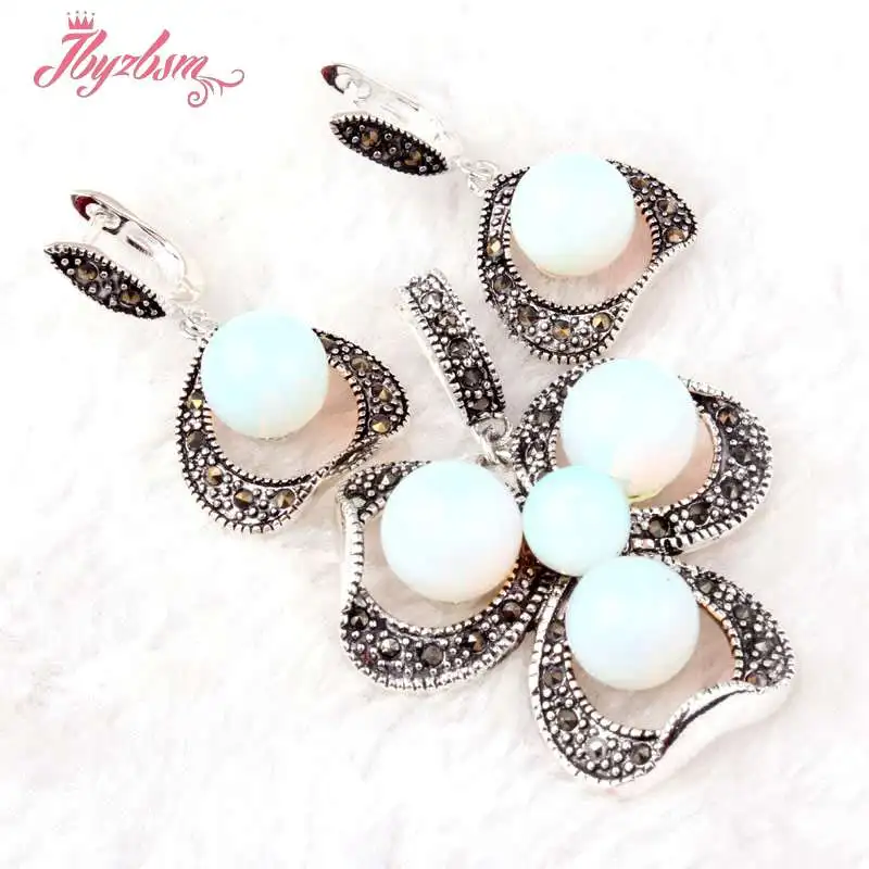 8,10mm Round White Opal Gem Stone Tibetan Silver Fashion Pendant Earrings Pick:Earring 19x25mm/Pendant 35x45mm Free Shipping
8,10mm Round White Opal Gem Stone Tibetan Silver Fashion Pendant Earrings Pick:Earring 19x25mm/Pendant 35x45mm Free Shipping