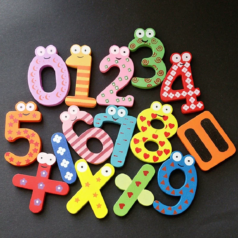 New 15 Pcs/Set Creative Cartoon Wooden Colorful Number Early Child Educational Toys Fridge Decorations Magnets Stickers Kid Toys
New 15 Pcs/Set Creative Cartoon Wooden Colorful Number Early Child Educational Toys Fridge Decorations Magnets Stickers Kid Toys