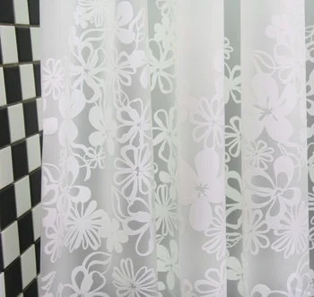 Eva shower curtain waterproof thickening fabric curtains shower curtain white flower
Eva shower curtain waterproof thickening fabric curtains shower curtain white flower