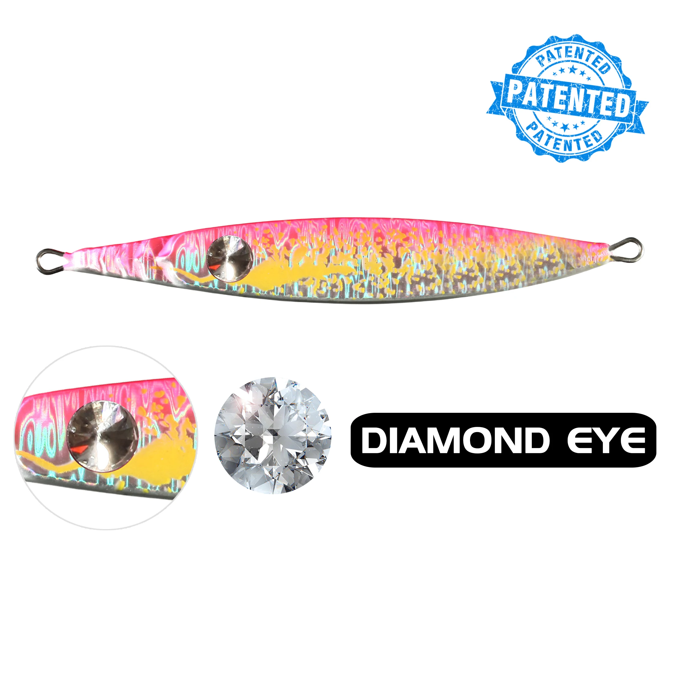 ECOODA Tiger Jigging Fishing Bait Lures Luminous Color Diamond Eye Lead Metal Deep-sea Fishing Speed Jig Inchiku 90g/150g/200g
ECOODA Tiger Jigging Fishing Bait Lures Luminous Color Diamond Eye Lead Metal Deep-sea Fishing Speed Jig Inchiku 90g/150g/200g