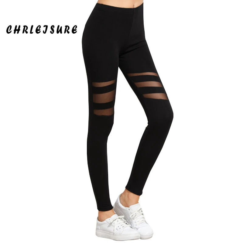 CHRLEISURE Stretchy Leggings Sexy Striped Mesh Designer Women Workout Trousers Pants Black Punk Fitness Leggins
CHRLEISURE Stretchy Leggings Sexy Striped Mesh Designer Women Workout Trousers Pants Black Punk Fitness Leggins